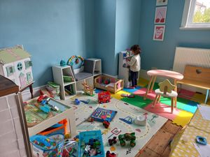 Kids' play area at Boon Cafe in Croydon