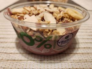 Nutty bowl at Vitality Bowls in Mckinney