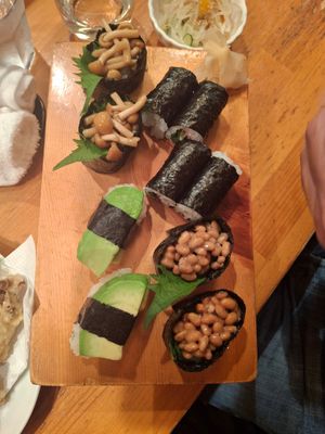 Vegan shushi at Sushi Nori - すし典 in Matsumoto