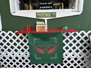 Cool logo  at The Vegan Phoenix in Beaverton