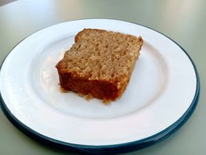 Banana bread at Deeney's Cafe in East London