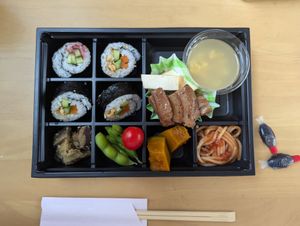 The vegan bento at M's Bento in Kyoto
