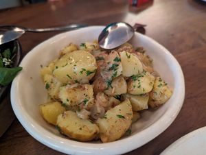 Baby potatoes at Family Meal at Blue Hill in New York City