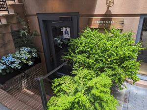 Steep steps at Family Meal at Blue Hill in New York City