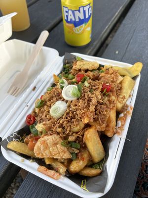 Salt and pepper tofu Wok Box  at Wok Wraps  in Felixstowe