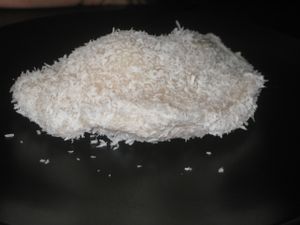 Blueberry dumpling (vegan) at Thai Box Food in Prague