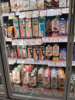 Vegan milk at My Market  in Rhodes