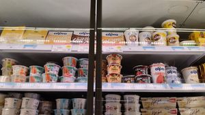 Vegan yogurt at My Market  in Rhodes