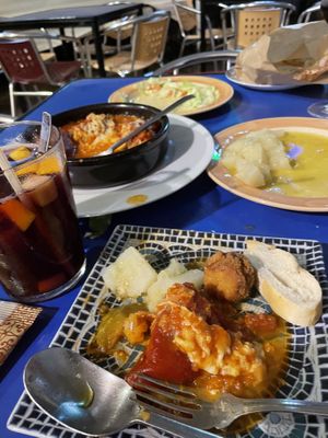 Some vegetarian and vegan options we had. We opted for the peppers with non-vegan cheese as my partner is allergic to nuts but a vegan option is available!   at Habanita in Sevilla