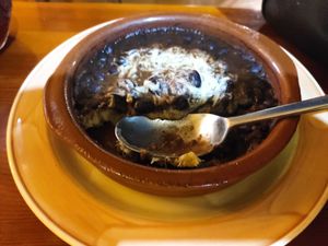 Half eaten Fufú at Habanita in Sevilla