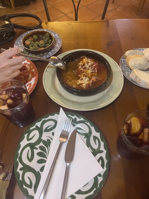Piquillo peppers and bread, this was so flavoursome!   at Habanita in Sevilla