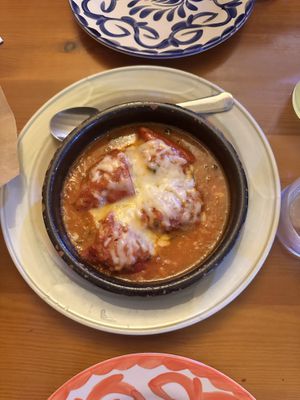 Pimientos del piquillo rellenos  at Habanita in Sevilla