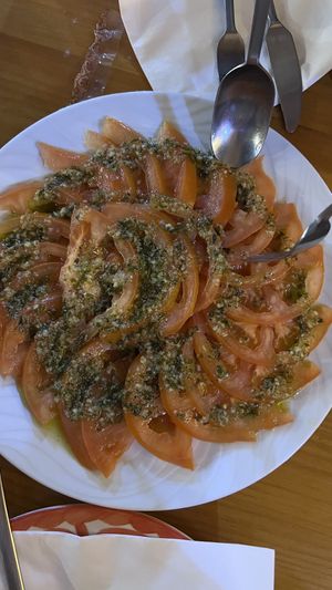 Tomato salad  at Habanita in Sevilla