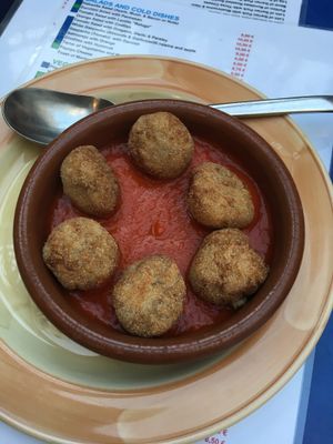 Banana balls at Habanita in Sevilla