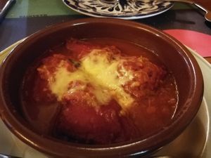 Stuffed peppers at Habanita in Sevilla