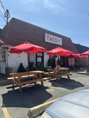 Outside  at The Taco 105 in Mattituck