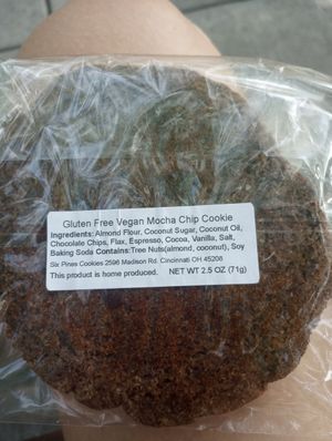 Ingredients to the mocha chip, love it ! at Awakenings Coffee Roasters in Cincinnati