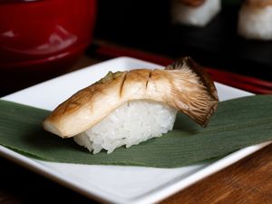 Eringi（King Oyster） mushroom at Vegan Sushi Tokyo in Tokyo