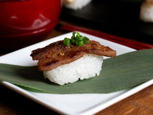 Vegan meat at Vegan Sushi Tokyo in Tokyo