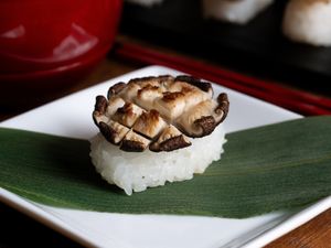 Shiitake mushroom at Vegan Sushi Tokyo in Tokyo