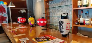 Bar counter at Vegan Sushi Tokyo in Tokyo