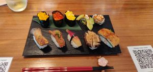 Vegan sushi plate at Vegan Sushi Tokyo in Tokyo