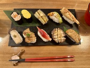   at Vegan Sushi Tokyo in Tokyo