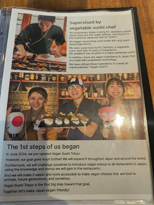  at Vegan Sushi Tokyo in Tokyo