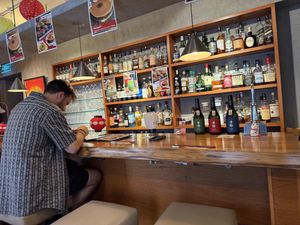 Cool vibe small place. Change is over to a bar at night  at Vegan Sushi Tokyo in Tokyo