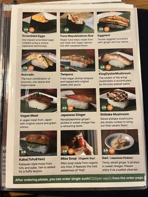   at Vegan Sushi Tokyo in Tokyo