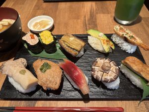 Sushi set   at Vegan Sushi Tokyo in Tokyo