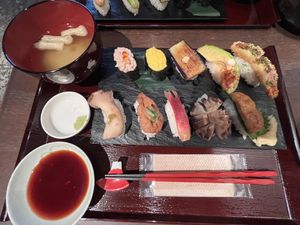 Sushi Set  at Vegan Sushi Tokyo in Tokyo