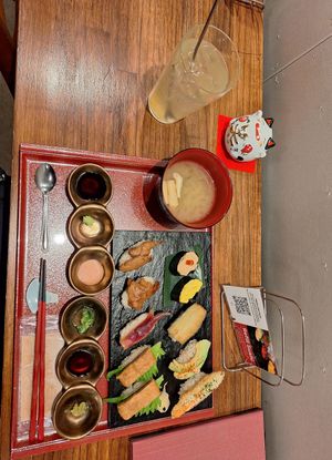 My menue! Beautiful 😍 at Vegan Sushi Tokyo in Tokyo