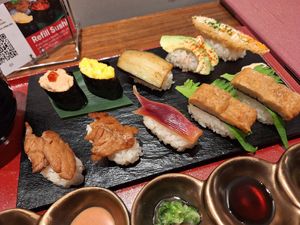 Look at these selections at Vegan Sushi Tokyo in Tokyo