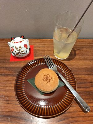 And self-made, super delicious, dorayaki! at Vegan Sushi Tokyo in Tokyo