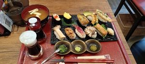 12 sushi looking amazing at Vegan Sushi Tokyo in Tokyo