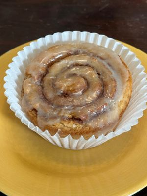 cinnamon roll at Lady Blume Microbakery + Coffee in Cotati