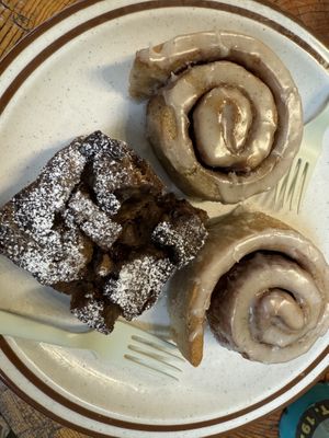 Cinnamon rolls & bread pudding   at Lady Blume Microbakery + Coffee in Cotati