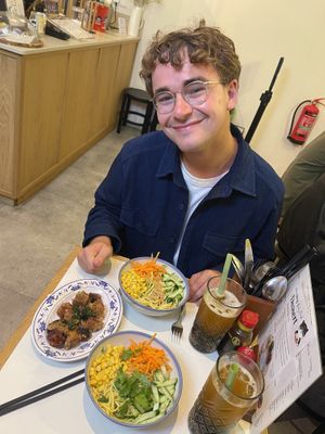   at Jen's Bing Café in Amsterdam