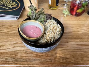 Raspberry tofu (5)  at Mandala in Bonn