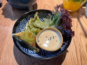 Green Gyoza   at Mandala in Bonn