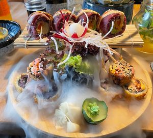 Tuna Roll & Shitake Inari Roll   at Mandala in Bonn