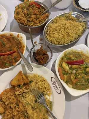 Veg Biryani, Aloo Gobi, Veg Korma and Lemon Rice    at Shavan's Pakenham in Pakenham
