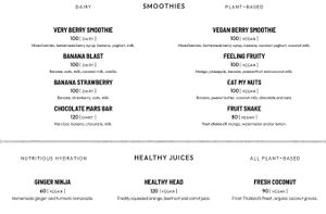 Vegan Smoothies and Juices at Goodtime Adventure Beach Club in Koh Tao