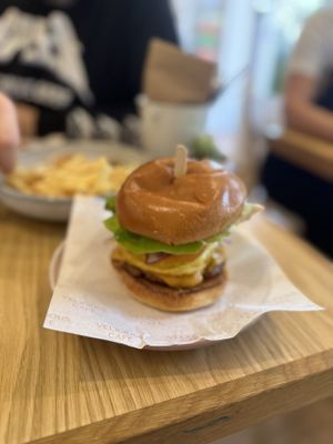 The stack   at Velicious Café in North Narrabeen
