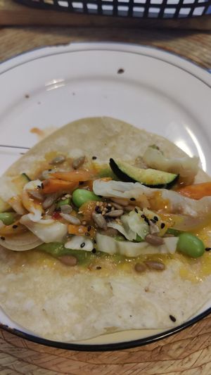 Taco (sin queso) at LaCondesa Vielha in Vielha