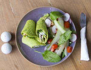 Spinach Roll with fresh Veggies & Feta Cheese at Zenith in Hanoi