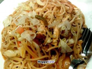 Tomato Sauce Spaghetti - RM6.80 at U-Yen Vegetarian Restaurant in Puchong