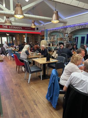 Lovely dining room in a former warehouse   at The Storehouse Restaurant with Rooms in Orkney Islands