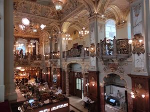 Inside at New York Cafe Budapest in Budapest